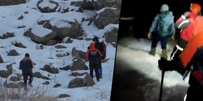 Hasan Da'nda mahsur kalan renciler helikopterle kurtarld - Son Dakika Haber