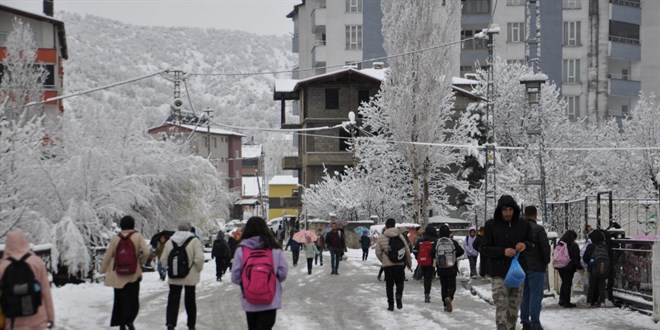Bitlis'te e�itime kar engeli - Son Dakika Haber