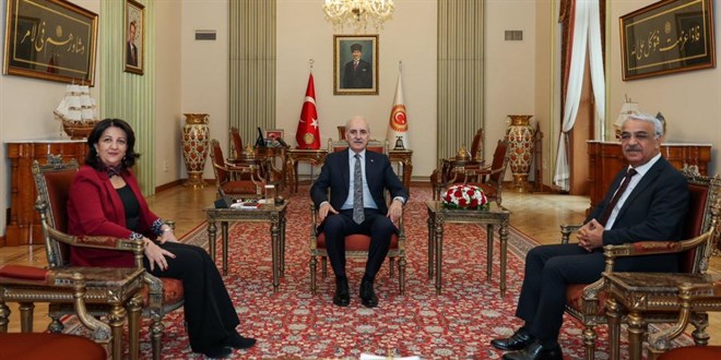 Numan Kurtulmu�, DEM heyetini kabul etti - Son Dakika Haber