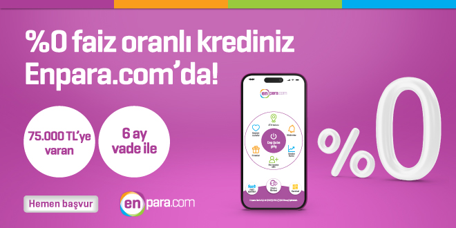 75.000 TL'ye varan %0 faizli krediniz Enpara'da! - Son Dakika Haber