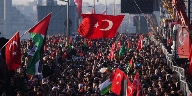 T�GVA Ba�kan� Be�inci'den B�y�k Gazze Y�r�y��� �a�r�s� - Son Dakika Haber