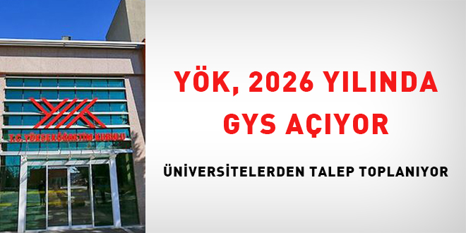 Y�K, 2026 y�l�nda GYS a��yor: �niversitelerden talep toplan�yor - Son Dakika Haber