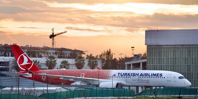 THY'nin 500.nc� u�a�� geldi