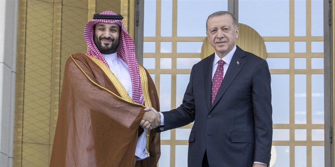 Erdo�an Suudi Arabistan Veliaht Prensi Selman ile g�r��t�