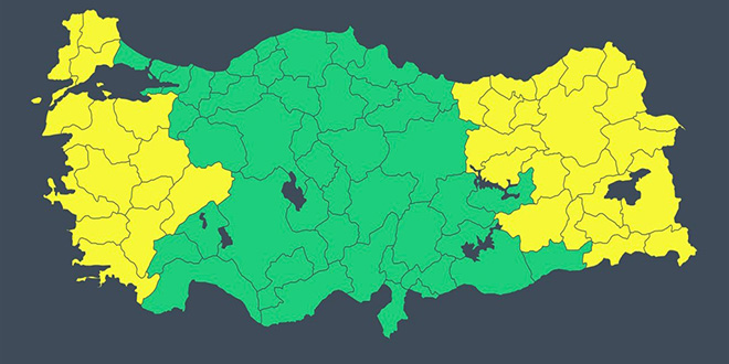 Bakanl�ktan 7 Ocak uyar�s�: Sa�anak, f�rt�na ve ��� tehlikesi bir arada! - Son Dakika Haber