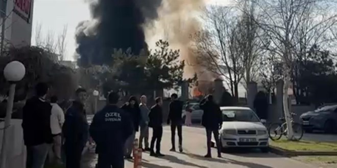 Ankara'da t�r park�nda yang�n