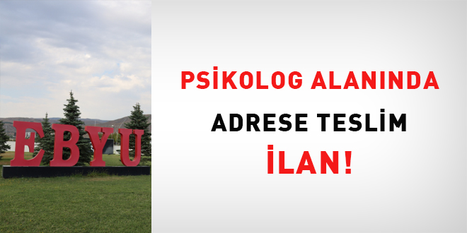 Psikolog alan�nda adrese teslim ilan!