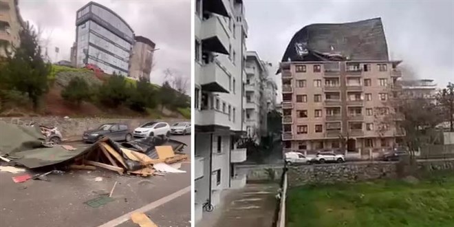 Kocaeli Dar�ca'da f�rt�na sonras� 5 Okulda e�itime ara! - Son Dakika Haber