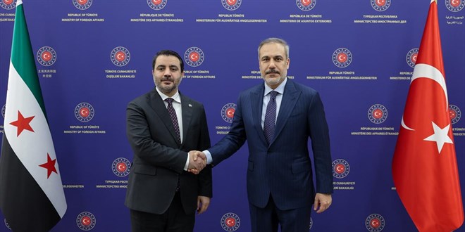 Hakan Fidan Suriye D��i�leri Bakan� �eybani ile g�r��t�
