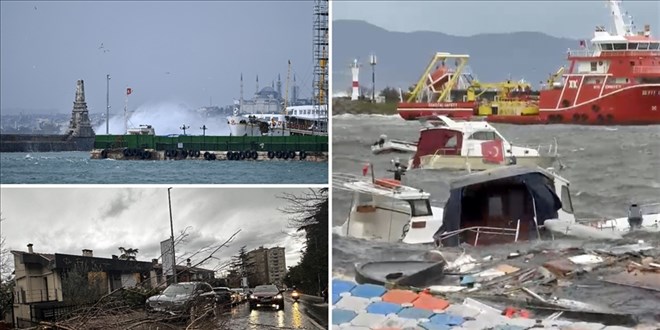 �stanbul Valili�i d�nk� f�rt�na ve �iddetli ya����n bilan�osunu a��klad�