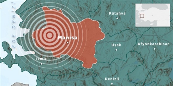 Manisa'da deprem oldu! Soma 3.6 ile salland�