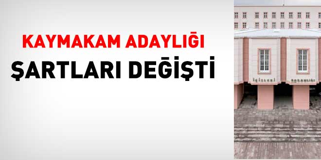 Kaymakam Adaylar� Y�netmeli�inde KPSS de�i�ikli�i