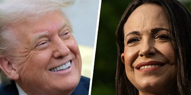 Venezuelal� muhalif lider Machado, Nobel Bar�� �d�l�'n� Trump'a sundu