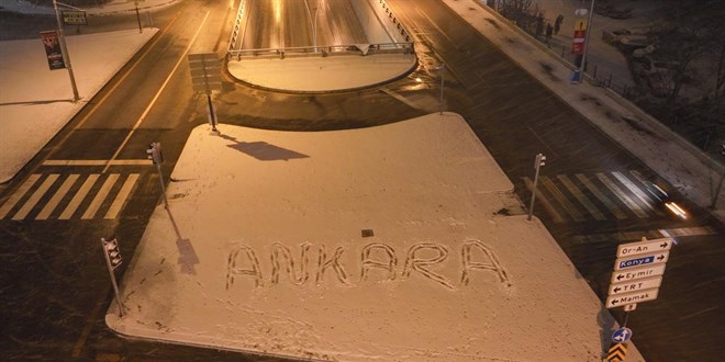 Ankara'da kar ya���� etkili oldu - Son Dakika Haber