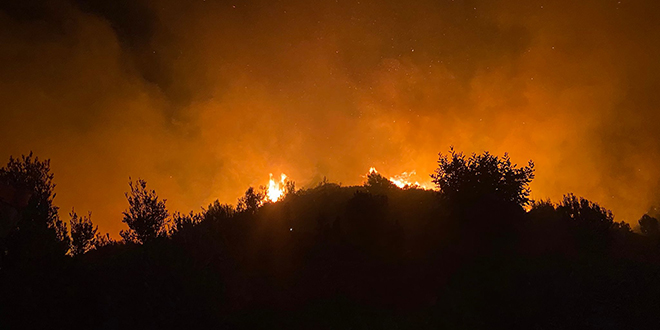 Antalya'da ormanl�k alanda yang�n: Baz� evler bo�alt�ld� - Son Dakika Haber