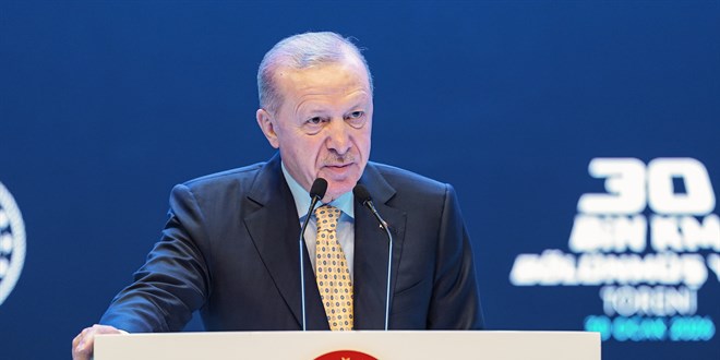 Erdo�an: B�l�nm�� yol a��m�z 30 bin 49 kilometreye ula�t� - Son Dakika Haber