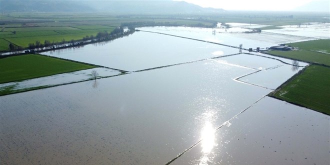 Menderes Nehri ta�t�: 2 bin d�n�ml�k arazi sular alt�nda kald� - Son Dakika Haber