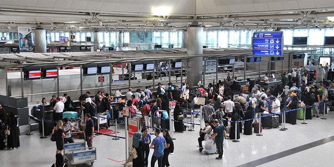 Ge�en ay hava yollar�nda 17,8 milyon ki�iye hizmet verildi