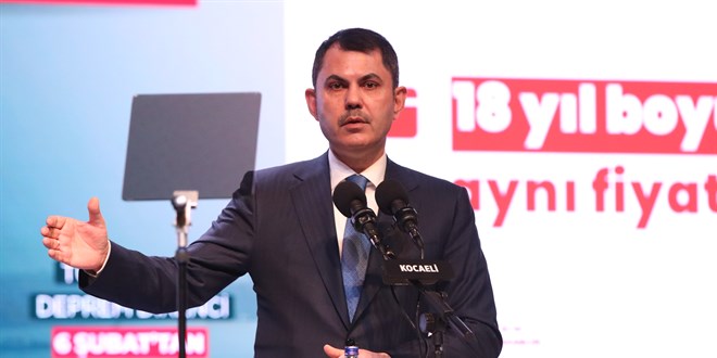 Bakan Kurum'dan deprem konutu �demesi a��klamas�: Aidat �der gibi �denecek!