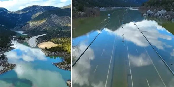 Antalya- Konya yolu ya�mur suyu ile doldu: G�nlerce kapal� kalacak