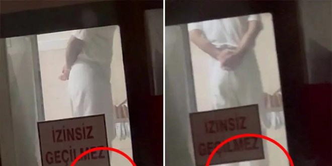 Tatl�c�da mide buland�ran g�r�nt�. Ayaklar�yla hamur yo�urdu