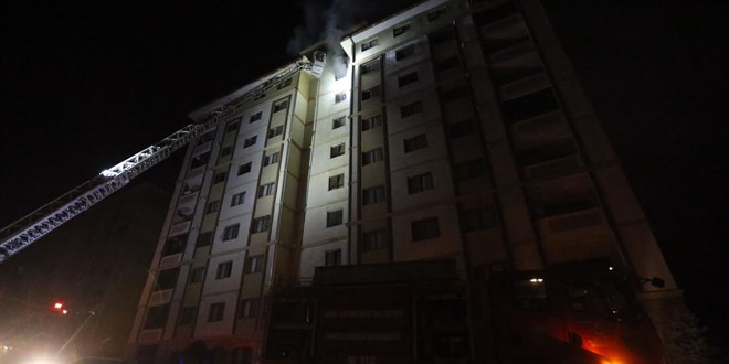Hatay'da 8 katl� binada yang�n: 13 ki�i dumandan etkilendi - Son Dakika Haber