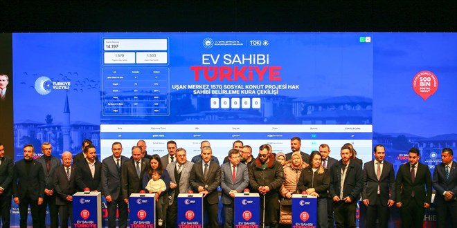 'Y�zy�l�n Konut Projesi' kapsam�nda U�ak'ta kuralar �ekildi - Son Dakika Haber