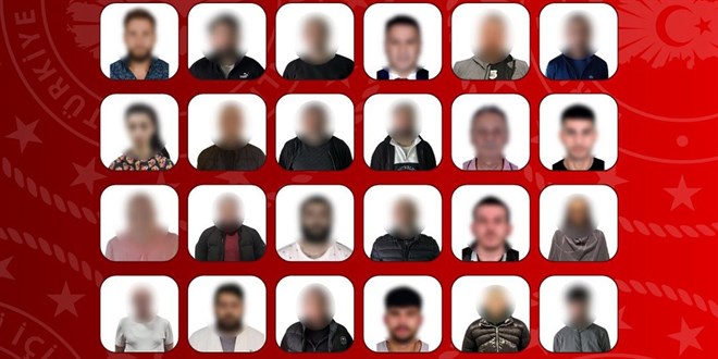 K�rm�z� b�ltenle ve ulusal seviyede aranan 41 su�lu yakaland� - Son Dakika Haber