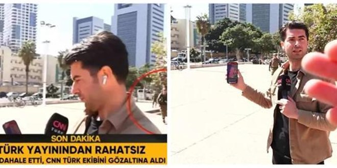 �srail polisi CNN T�rk muhabirinin telefonunu �ifresiz nas�l a�t�?
