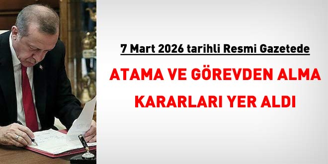 Kamu Kurumlar�nda �st D�zey Atamalar Resmi Gazete'de