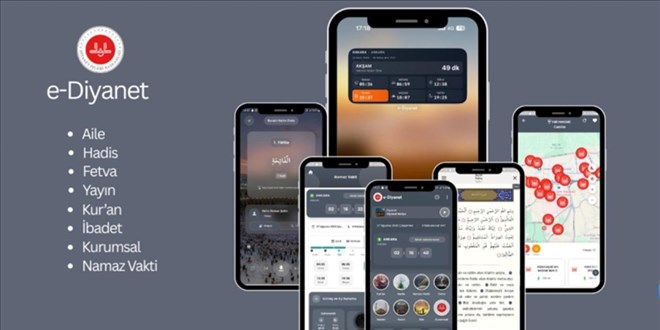 Diyanet'in dijital uygulamas� 1 milyondan fazla indirildi - Son Dakika Haber