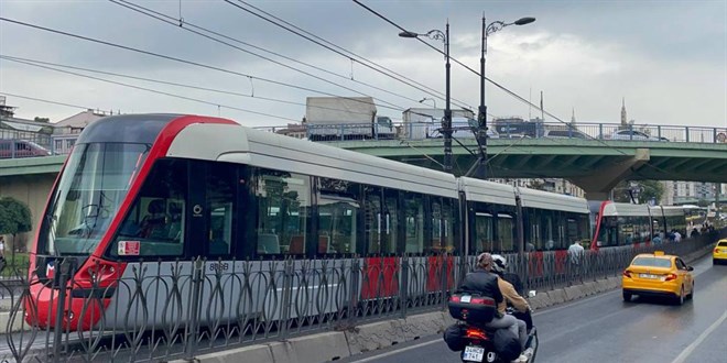 Kabata�-Ba�c�lar Tramvay Hatt�'nda teknik ar�za