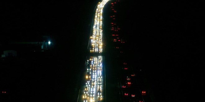 Ankara giri�inde trafik yo�unlu�u ya�an�yor