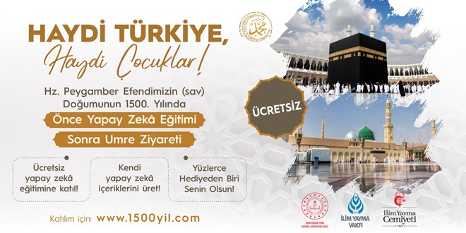 Hz. Muhammed'in Do�umunun 1500. Y�l�na �zel  Umre Hediyeli Yapay Zeka Projesi - Son Dakika Haber