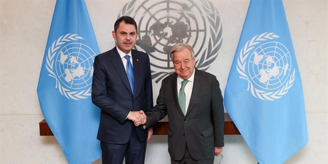 Bakan Kurum, ABD'de, BM temsilcileriyle ikili g�r��meler ger�ekle�tirdi