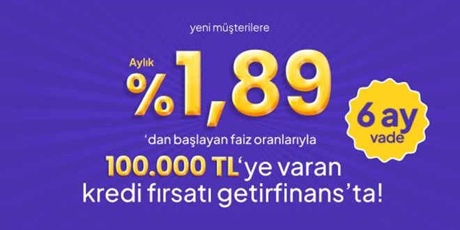 %1,89 Faiz Oran�yla 100.000 TL - Son Dakika Haber