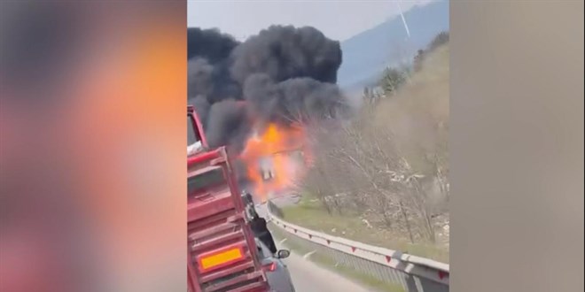 Kuzey Marmara Otoyolu'nda t�rda yang�n - Son Dakika Haber