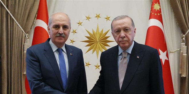 Cumhurba�kan� Erdo�an, TBMM Ba�kan� Kurtulmu� ile g�r��t� - Son Dakika Haber