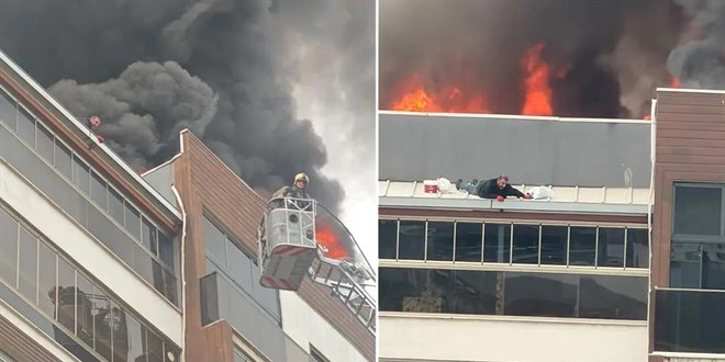 Bursa'da can pazar�: Yang�n�n ortas�nda mahsur kald�lar