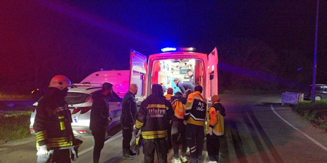 Tekirda�'da otomobil devrildi: 1 �l� - Son Dakika Haber