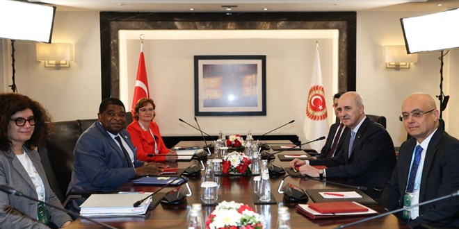 Numan Kurtulmu�, PAB Genel Sekreteri ve Genel Kurul Sekreteri ile g�r��t� - Son Dakika Haber