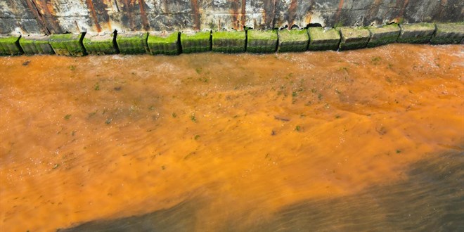 Tekirda�'da denizin rengi de�i�ti