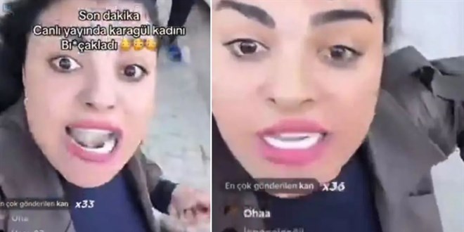Sosyal medya deh�eti: Tiktok fenomeni canl� yay�nda kad�n b��aklad� - Son Dakika Haber