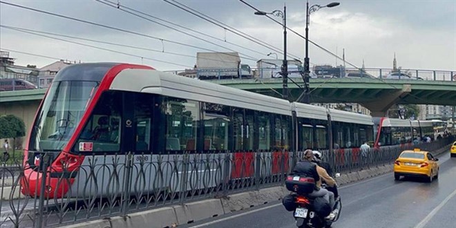 Kabata�-Ba�c�lar Tramvay Hatt�'nda teknik ar�za