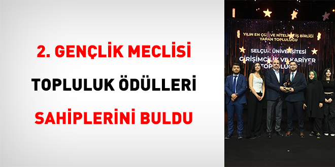 2. Gen�lik Meclisi Topluluk �d�lleri Sahiplerini Buldu - Son Dakika Haber