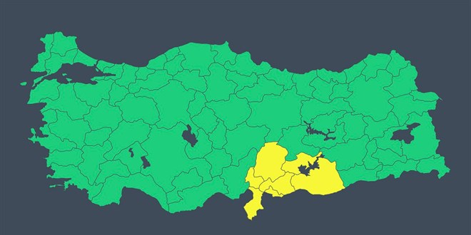 ��i�lerinden 7 il i�in 'Sar� Kodlu' uyar�: Kuvvetli sa�anak geliyor!