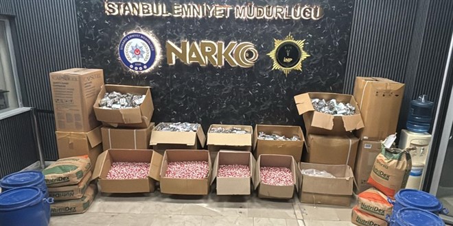 �stanbul'da yakla��k 1 milyon uyu�turucu hap ele ge�irildi