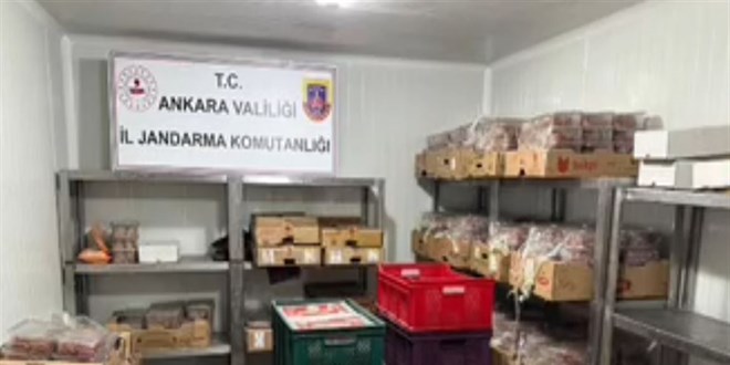 Ankara'da sa�l�ks�z ko�ullarda 40 ton et ele ge�irildi: 2 g�zalt�