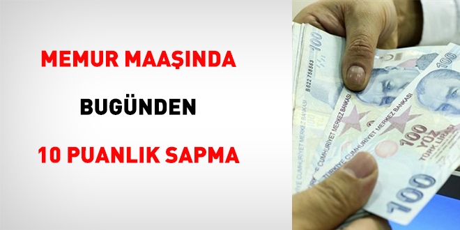 Memur maa��nda bug�nden 10 puanl�k sapma - Son Dakika Haber