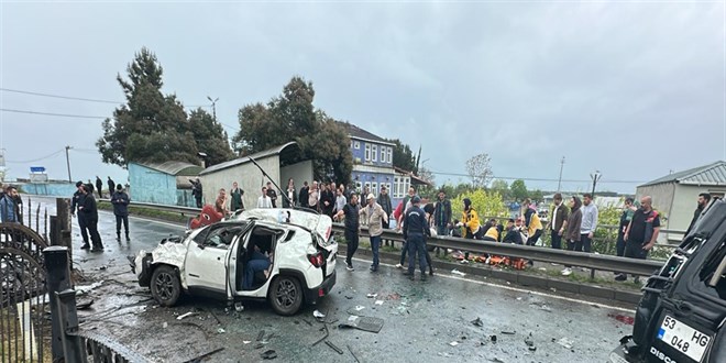 Takla atan cip, kar�� �eritteki ba�ka bir cipin �zerine d��t�: 1 �l�